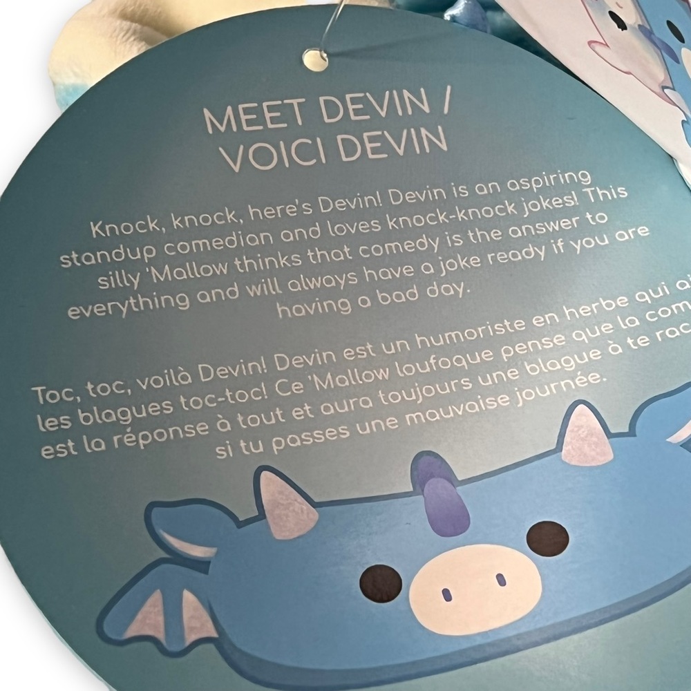 NEW Squishmallows Devin the Dragon Small Pet Bed Small Dog / Cat Bed Approx 20” - Picture 6 of 8